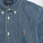 Chemise boutonnée bleue en denim