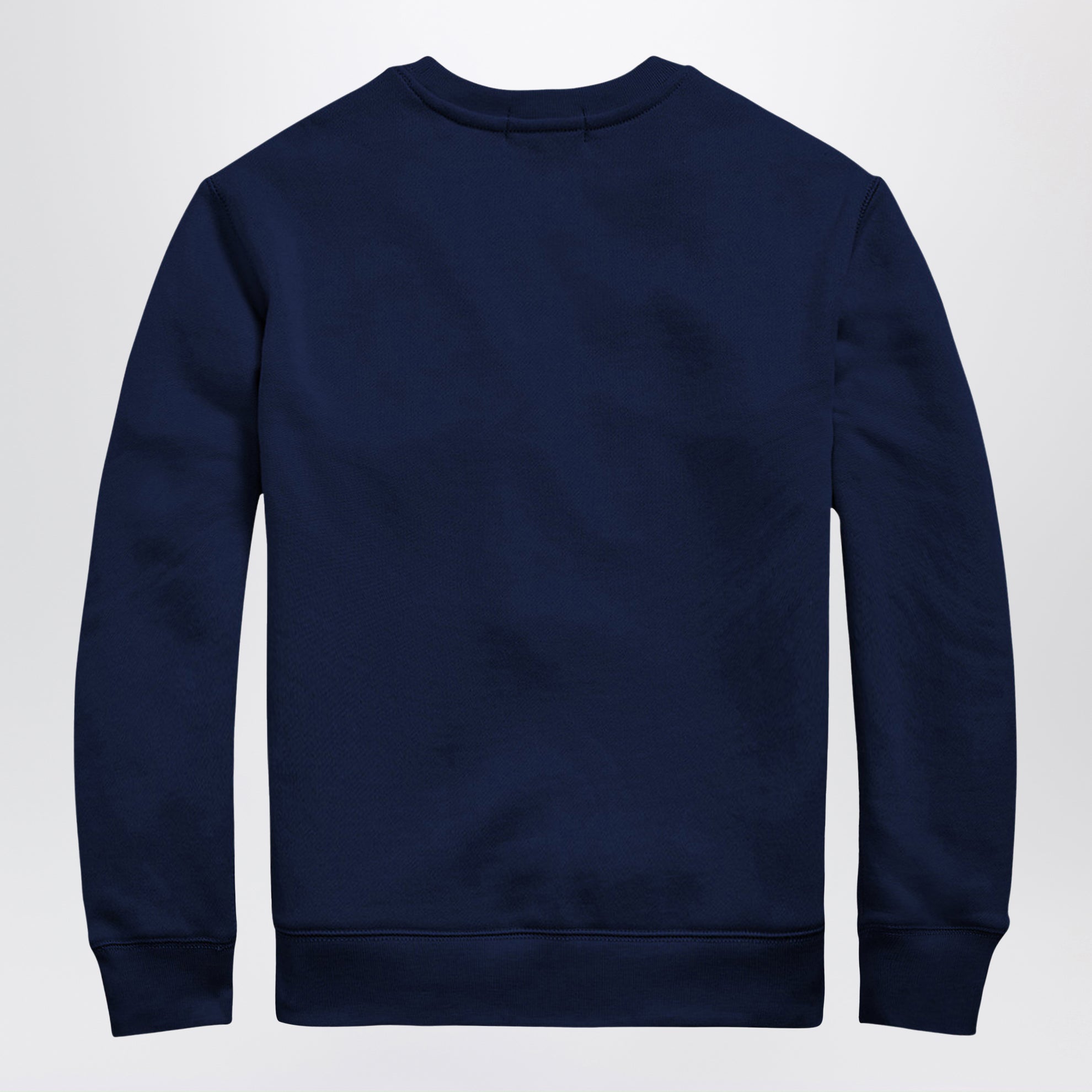 Sweat-shirt bleu marine en coton mélangé