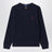 Navy blue cotton blend sweatshirt
