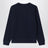 Navy blue cotton blend sweatshirt