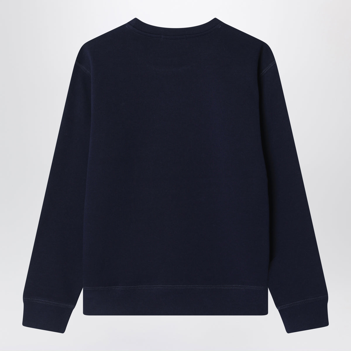 Navy blue cotton blend sweatshirt