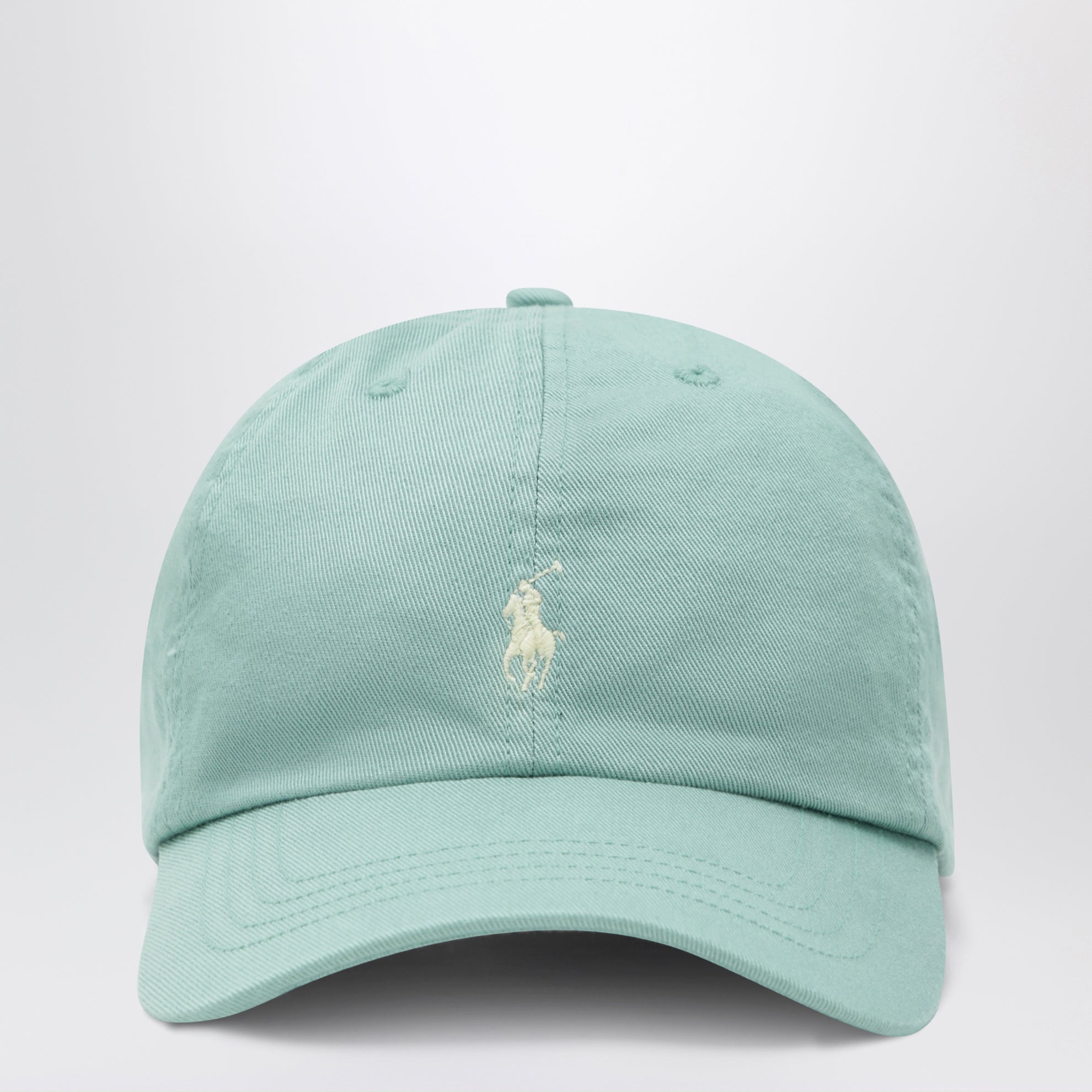 Cappello da baseball color acquamarina in cotone