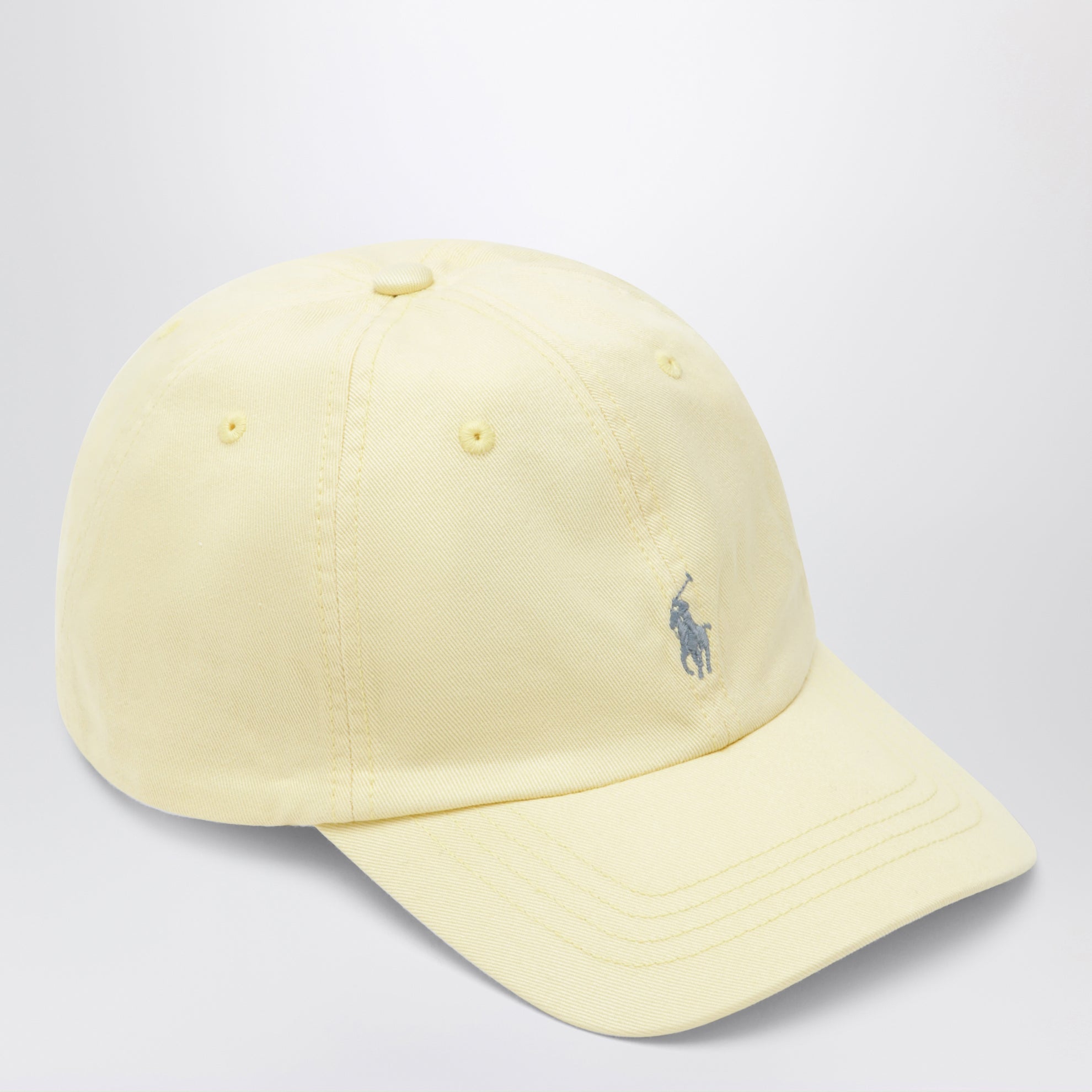 Light yellow cotton baseball cap