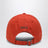 Orangerote Baseballkappe mit gesticktem Logo