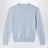 Light blue cotton crew-neck sweater