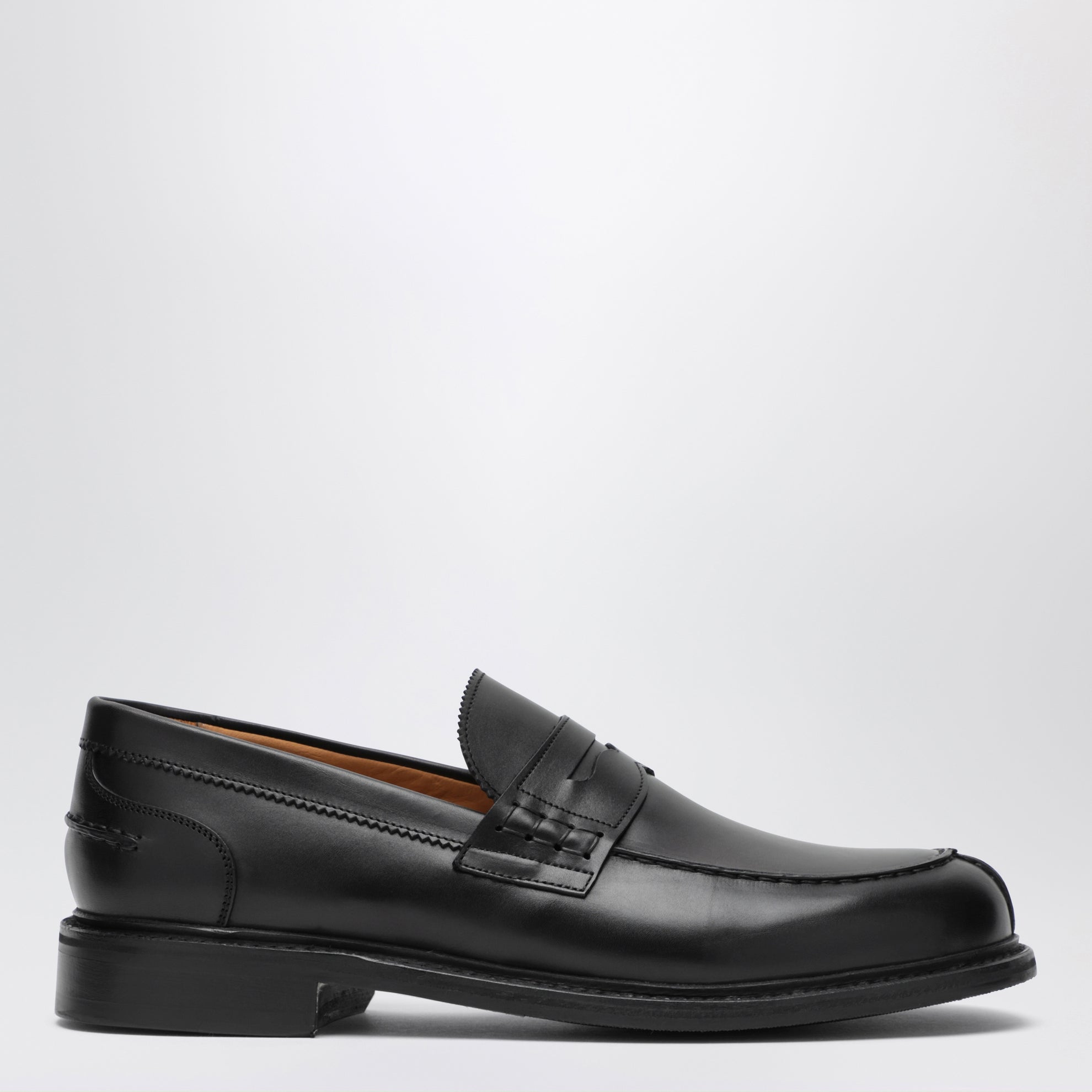 Mocassins noirs en cuir