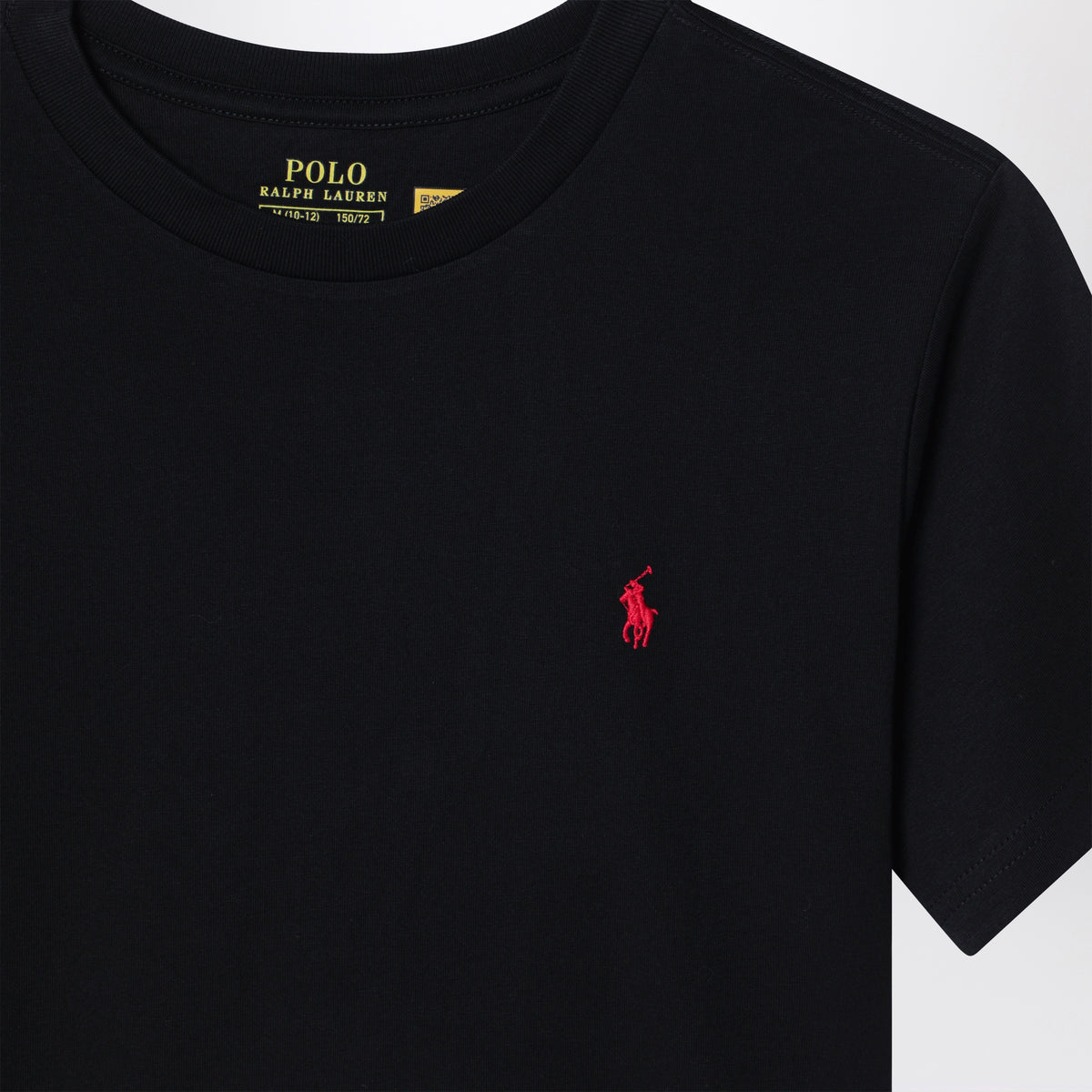 Black cotton T-shirt