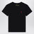 T-shirt nera in cotone