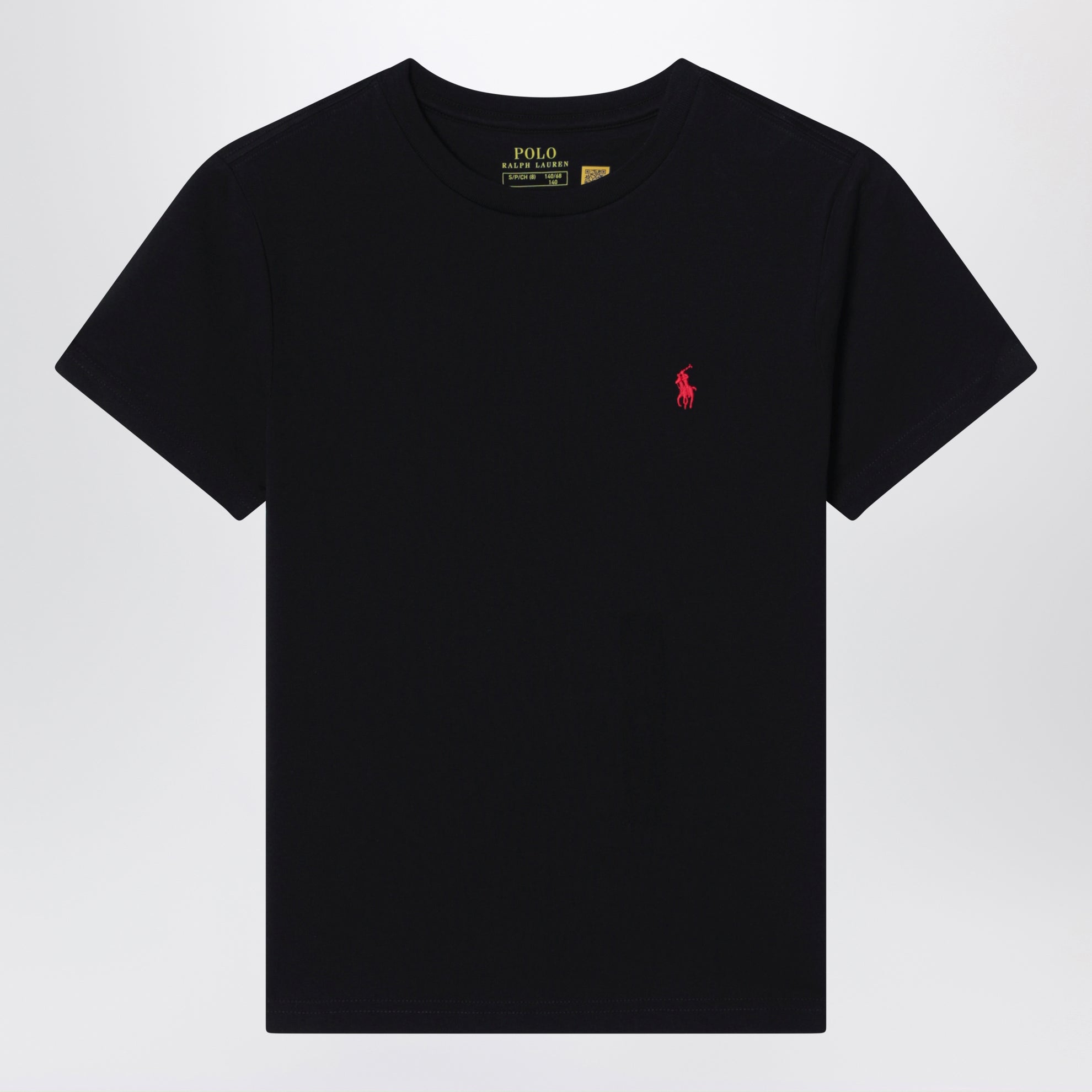 T-shirt nera in cotone