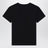 T-shirt nera in cotone