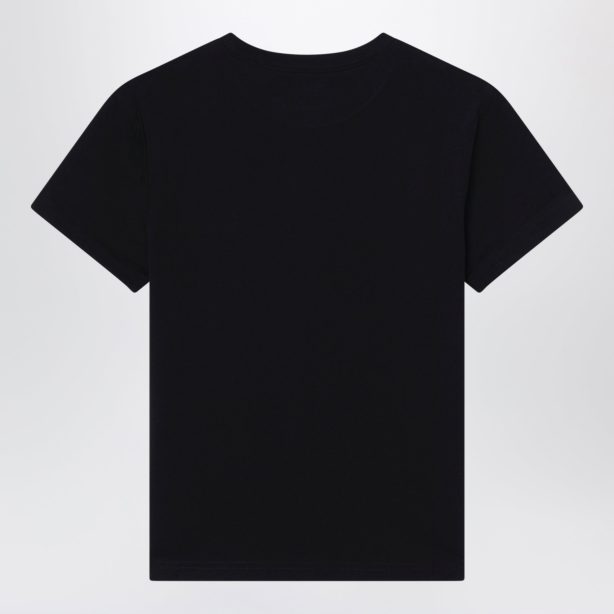 T-shirt nera in cotone