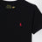 T-shirt nera in cotone