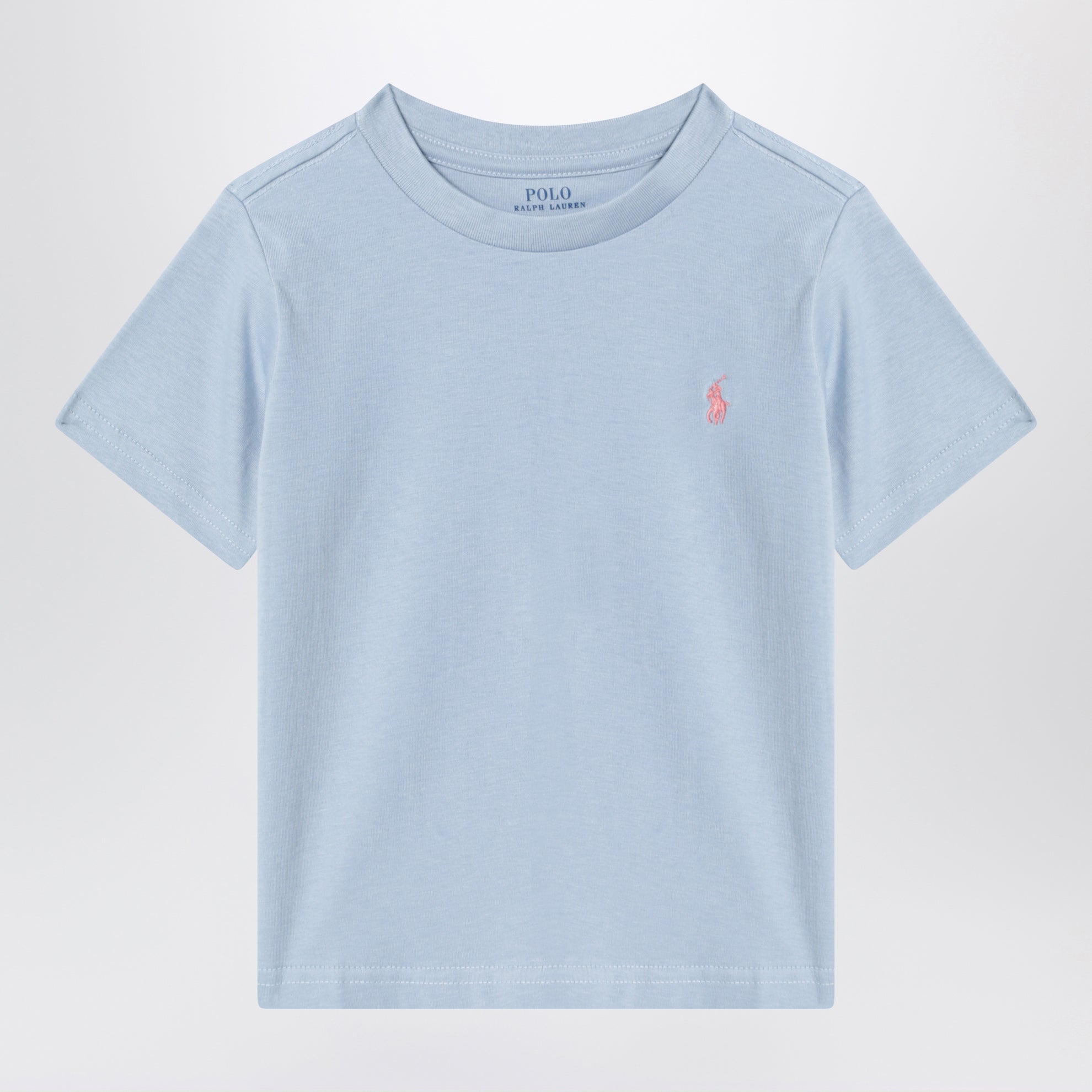 T-shirt bleu clair en coton