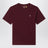 Dark burgundy T-shirt in cotton