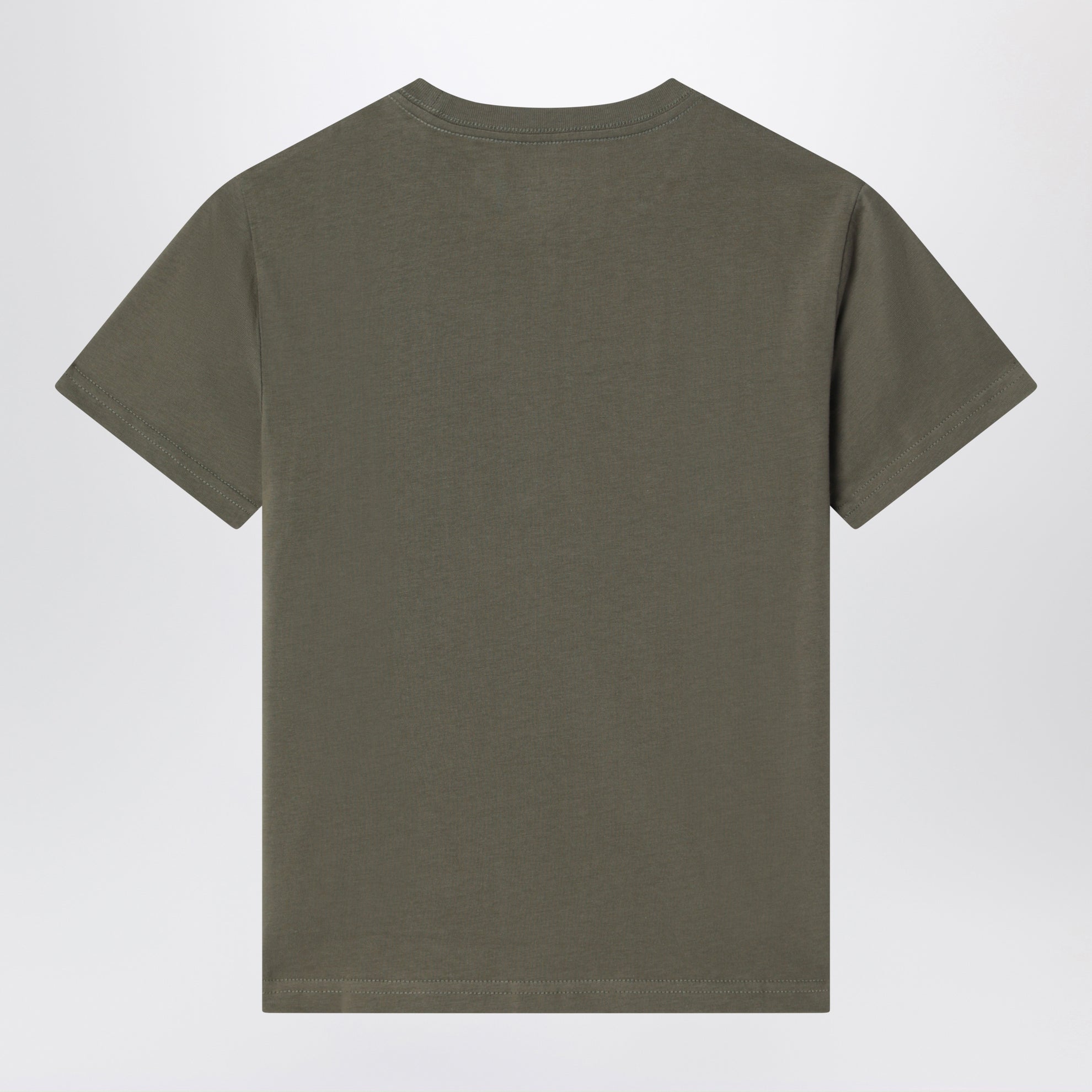 T-shirt verde militare in cotone