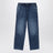 Blau ausgewaschene Denim-Jeans