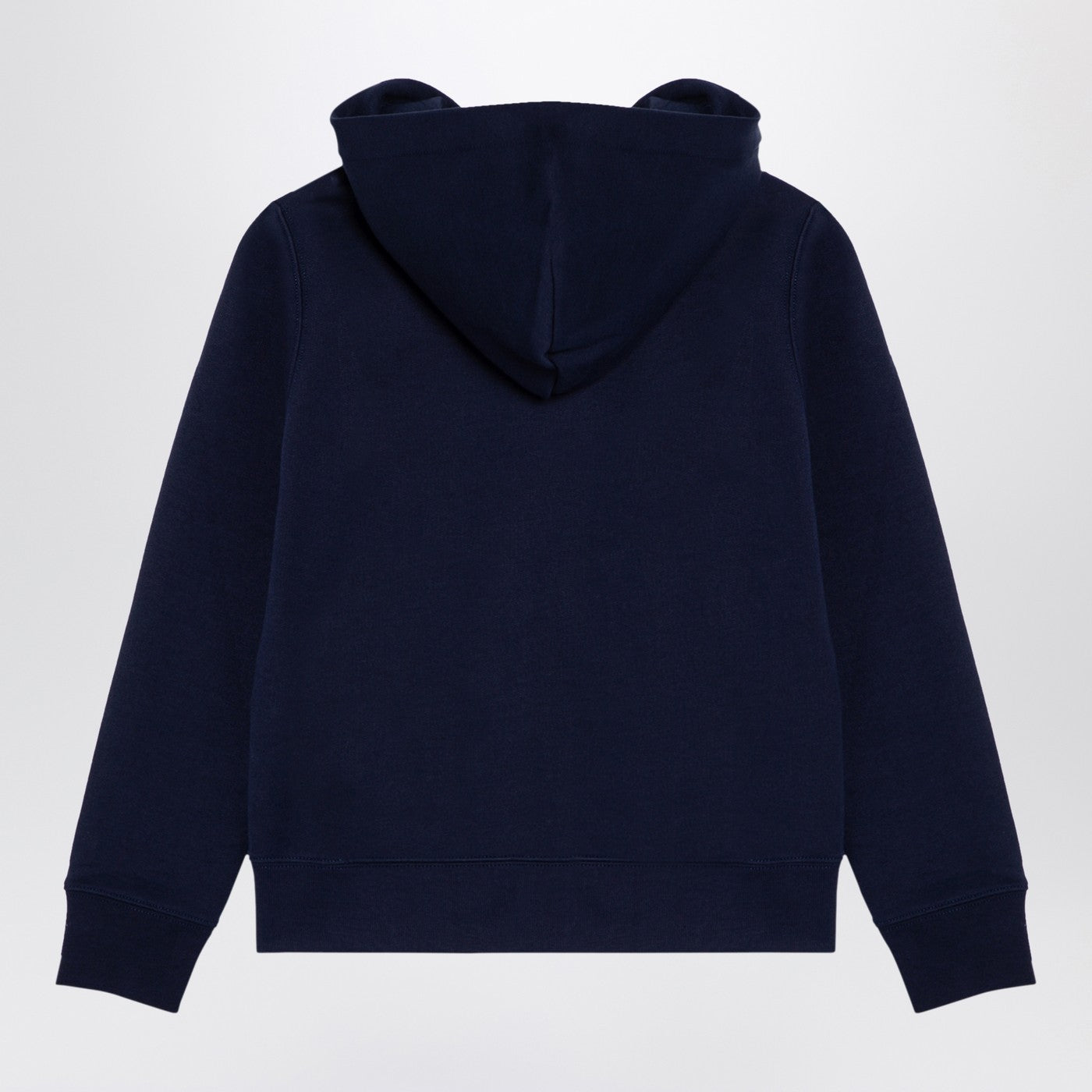 Navy blue cotton blend sweatshirt with logo