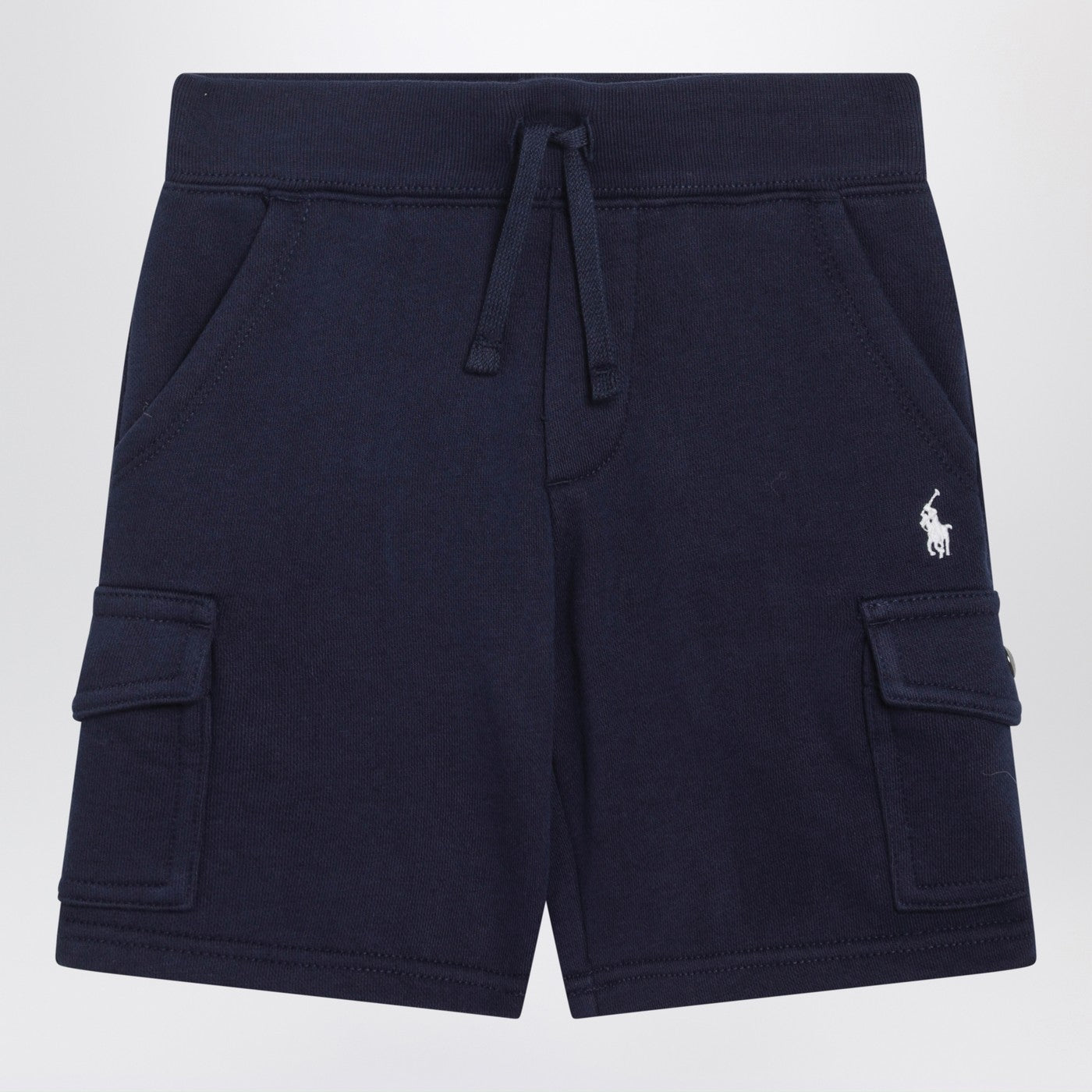 Navy blue cotton blend Shorts