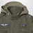 Giacca militare verde oliva in tela di cotone