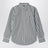 Camicia a righe verde e bianca in cotone