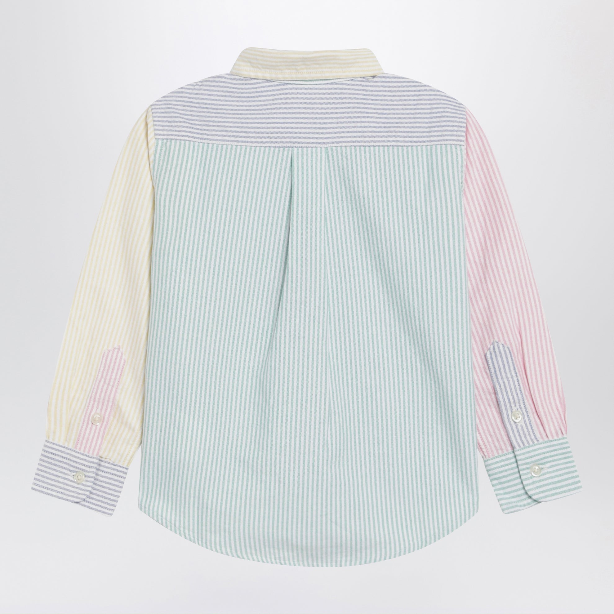 Button-Down-Hemd mit Color-Block-Streifen