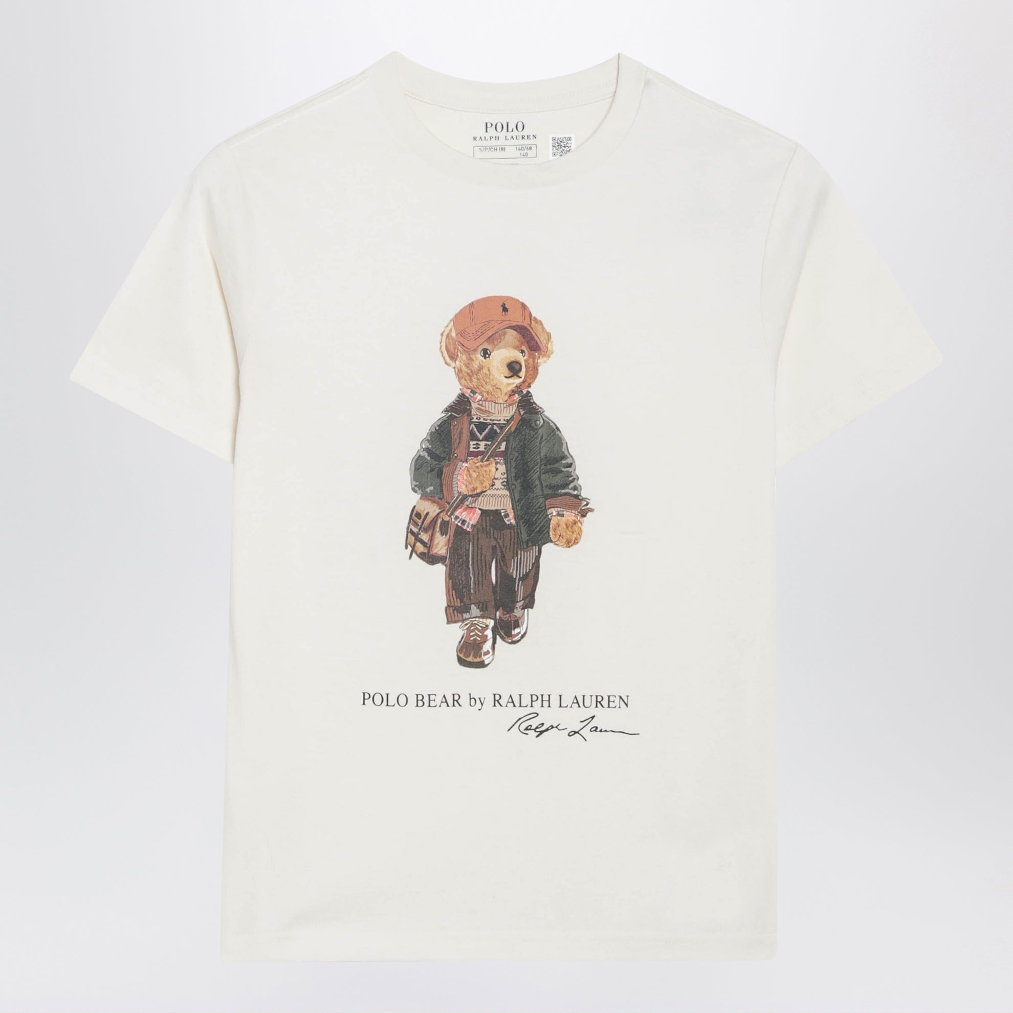 Polo Bear T-Shirt in Creme aus Baumwolle