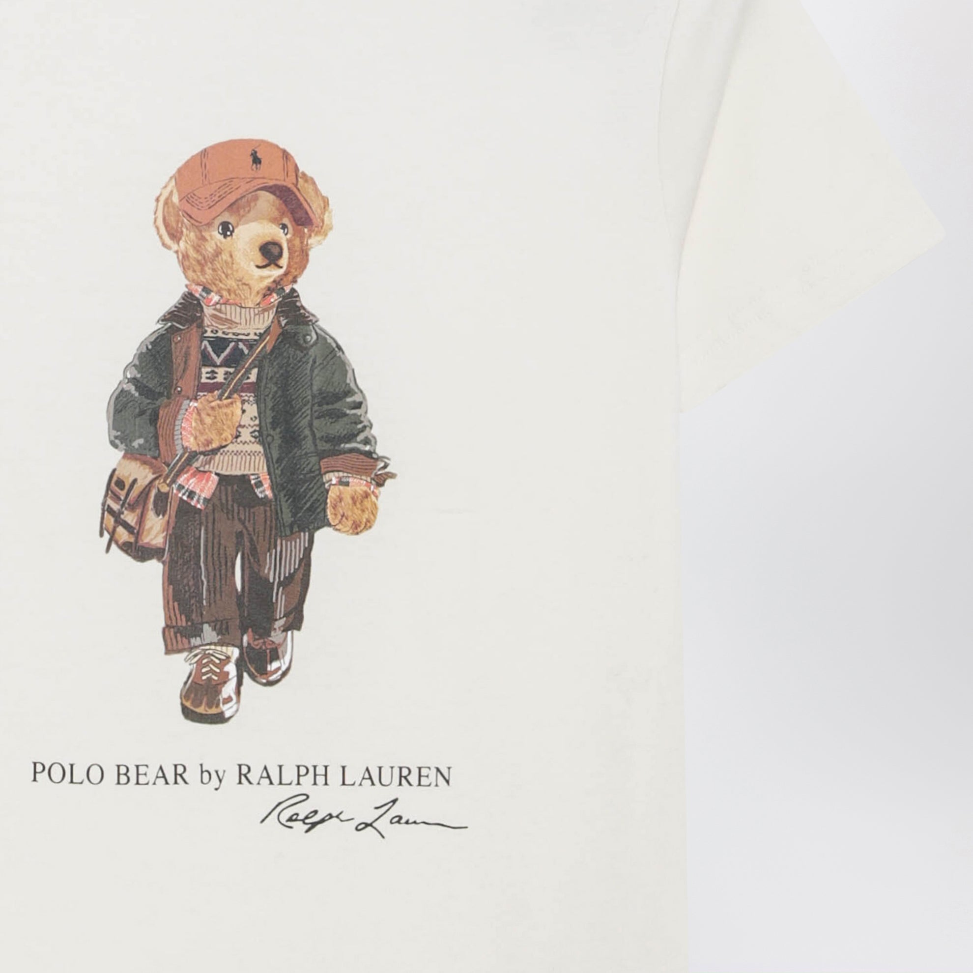 Polo Bear T-Shirt in Creme aus Baumwolle