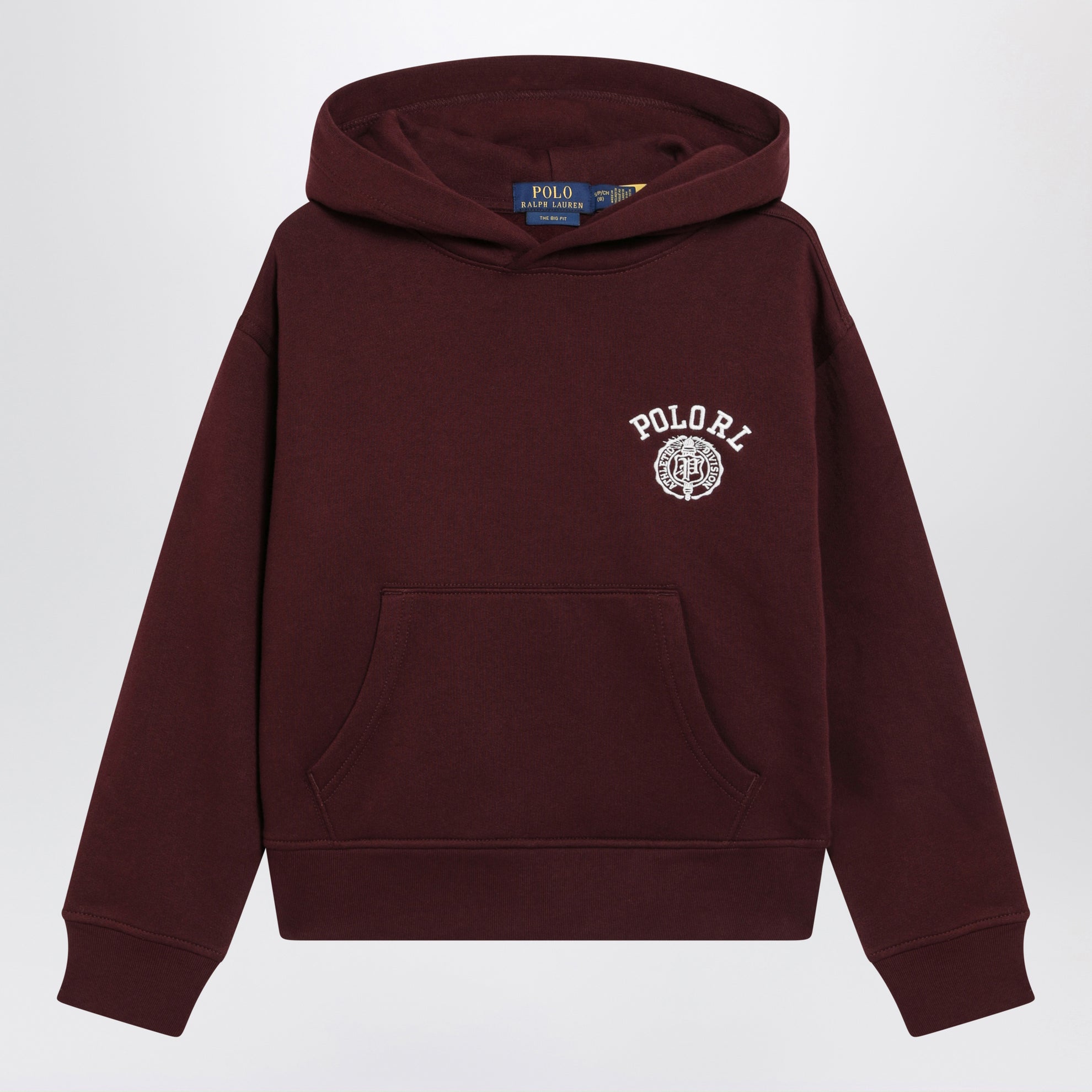 Sweat à capuche The Big-Fit bordeaux foncé