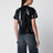 Top dritto nero in vinile