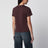 T-shirt AC rosso bruciato in cotone