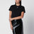 T-shirt AC nera in cotone