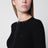 Cardigan a coste con dettagli in vinile nero
