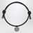 Black woven leather bracelet