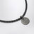 Black woven leather bracelet