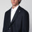 Single-breasted blue wool suit