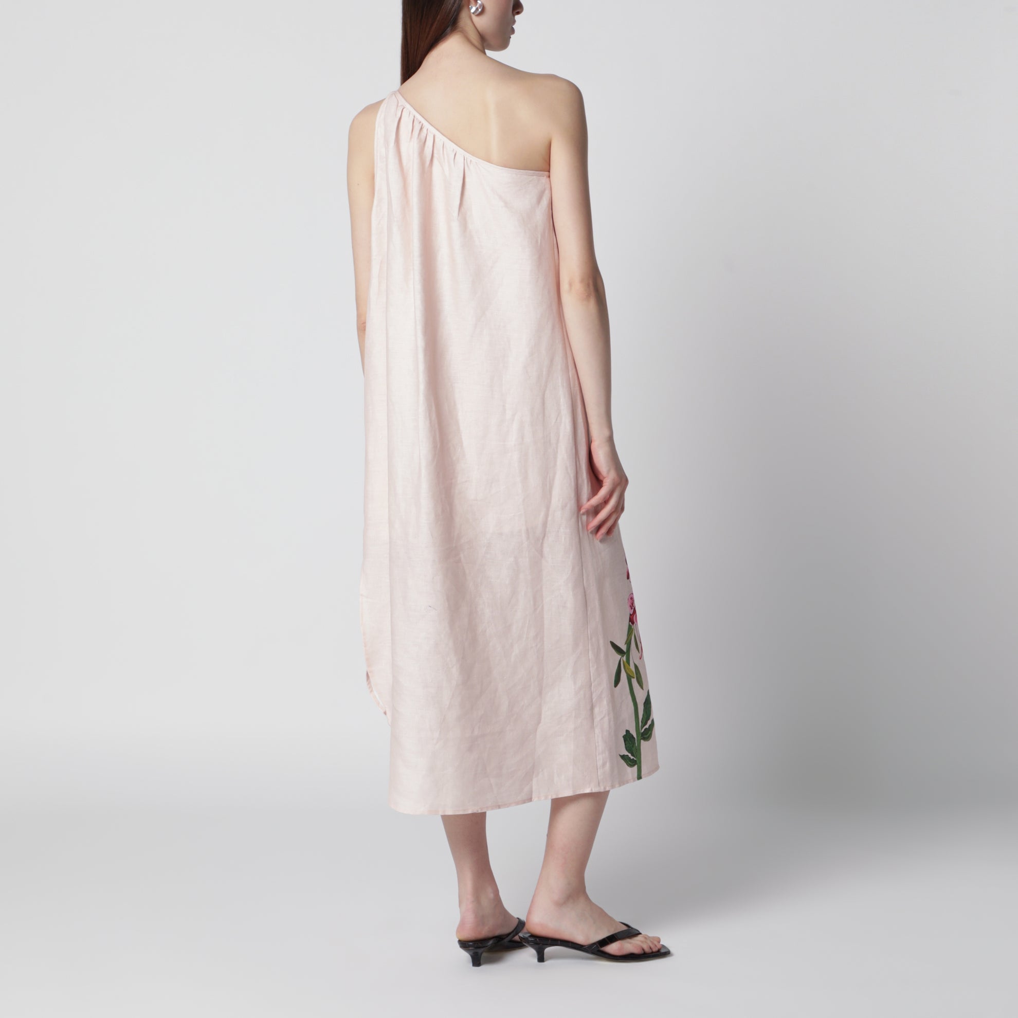 Robe maxi en lin à imprimé floral Garden Terrace