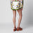 Sand Tropical Scarf linen-blend shorts