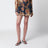 Shorts Aster relaxed in seta Navy Jacobean