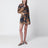 Shorts Aster relaxed in seta Navy Jacobean