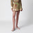 Shorts Indra relaxed in seta floreale color khaki
