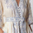 Robe Indra Plunge en lin crème/lilas