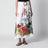 White linen skirt with tropical embroidery