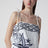 Robe midi en lin imprimé Coast Stars