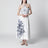 Robe midi en lin imprimé Coast Stars