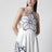 Robe midi en lin imprimé Coast Stars