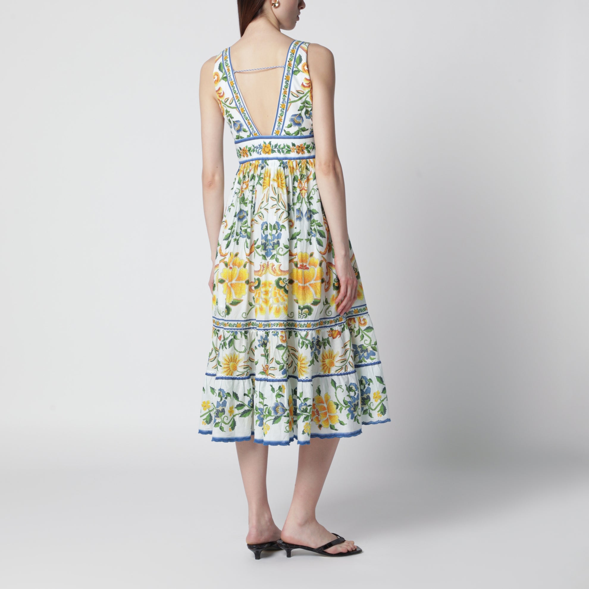 Abito midi Emily Floral Tapestry