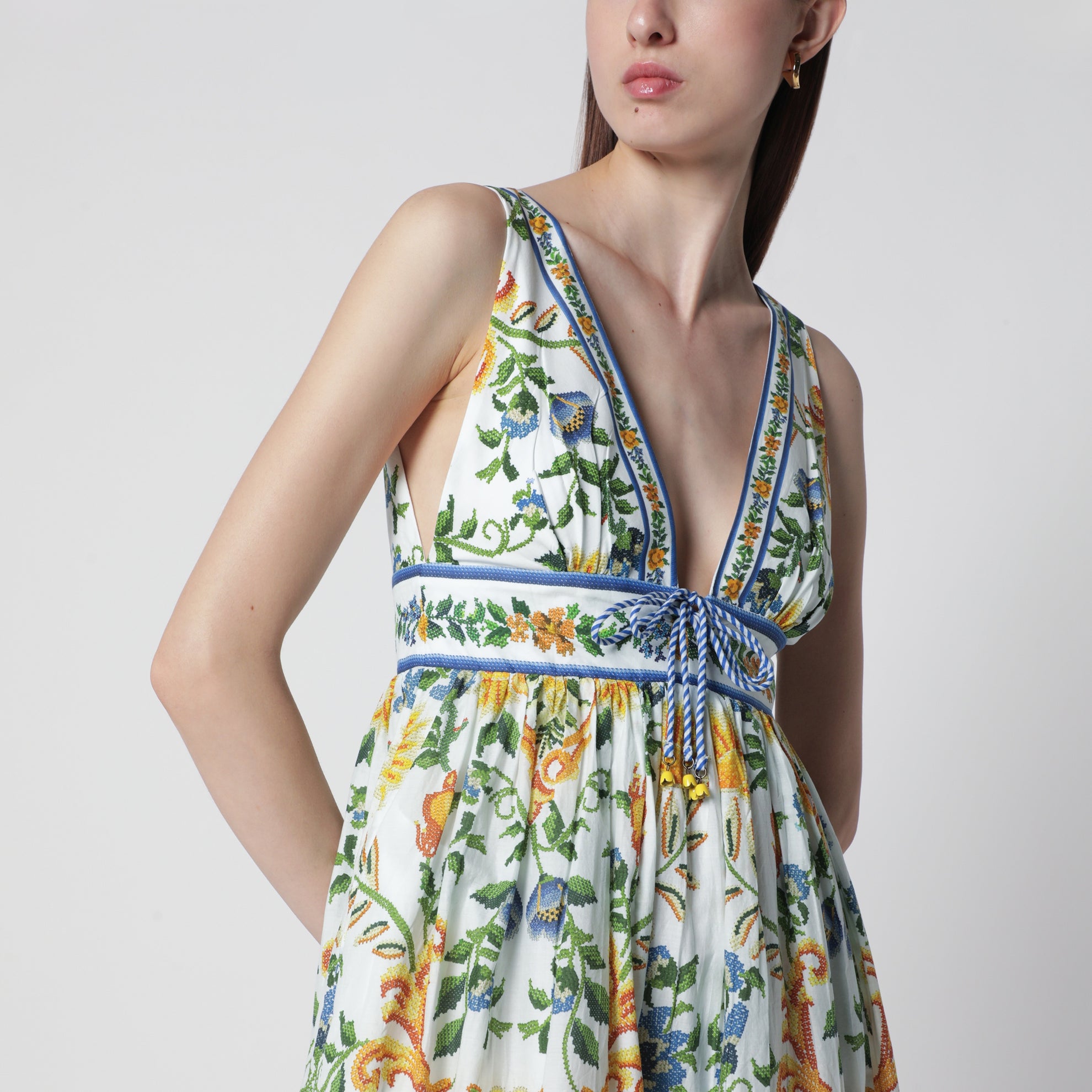Abito midi Emily Floral Tapestry