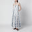 Robe maxi Off-White Flowers Arch Pleats