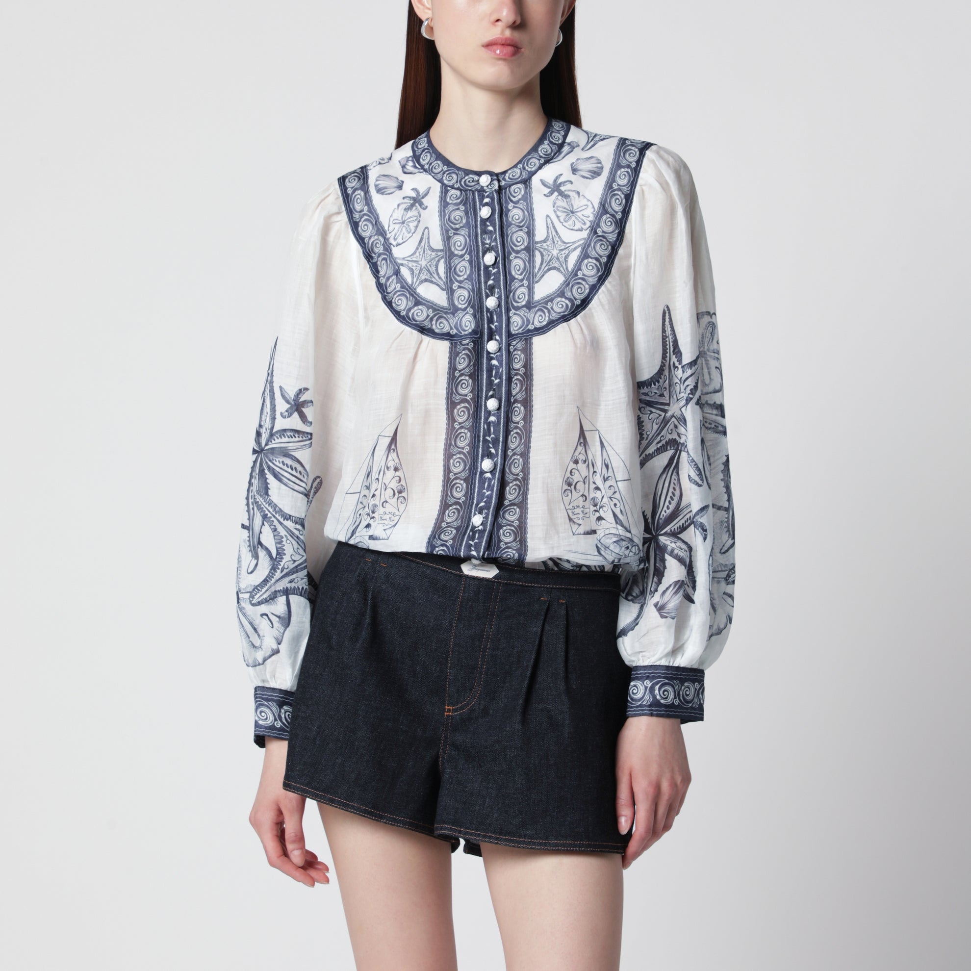 Blouse Coast Scarf à manches longues