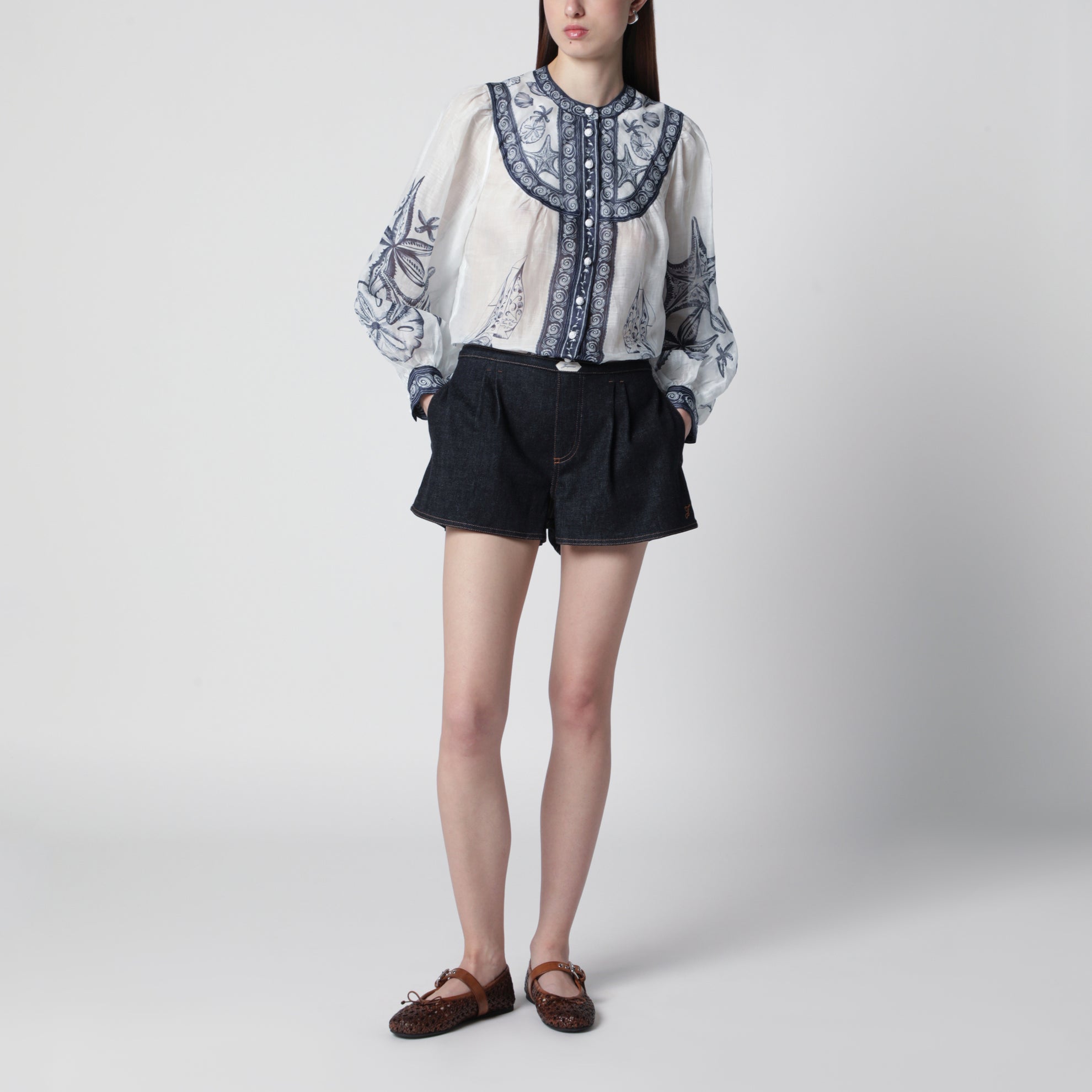 Blouse Coast Scarf à manches longues